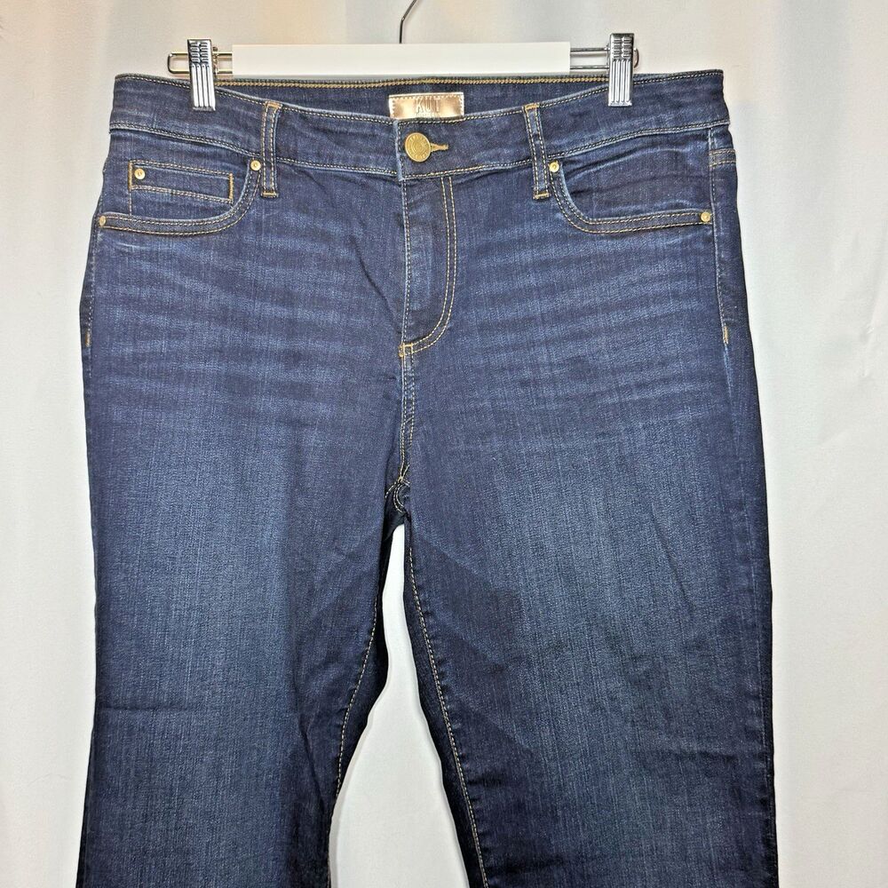 Kut From the Kloth Women's Catherine Boyfriend Cut Blue Denim Jeans Size 10 - Picture 3 of 16